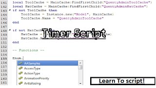 Roblox Tutorial | Timer Script