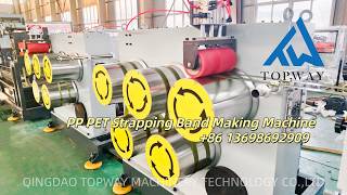 PP PET Strapping Band Belt Production Line Plastic Packing Strap Making Machine Fiber Cord Strapping