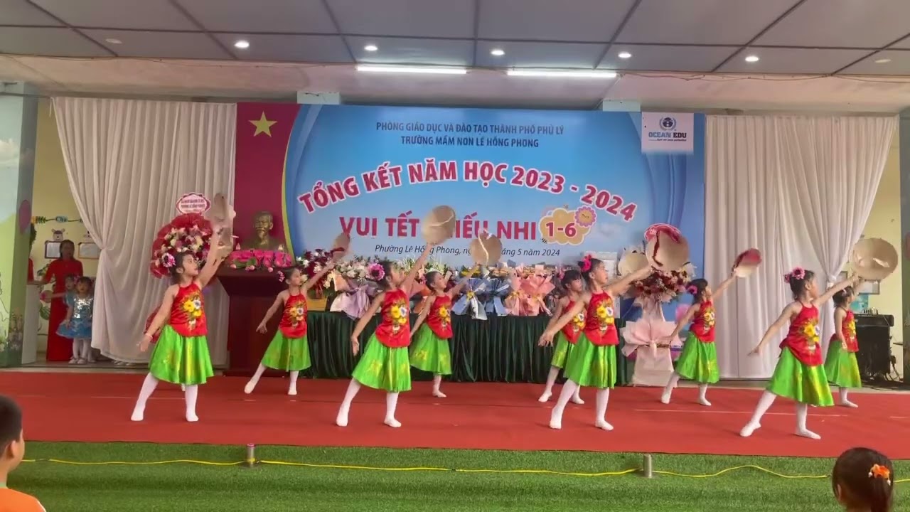 em yêu mùa hè quê em - văn nghệ tổng kết năm học 2023-2024 trường MN Lê Hồng Phong, Phủ Lý, Hà Nam