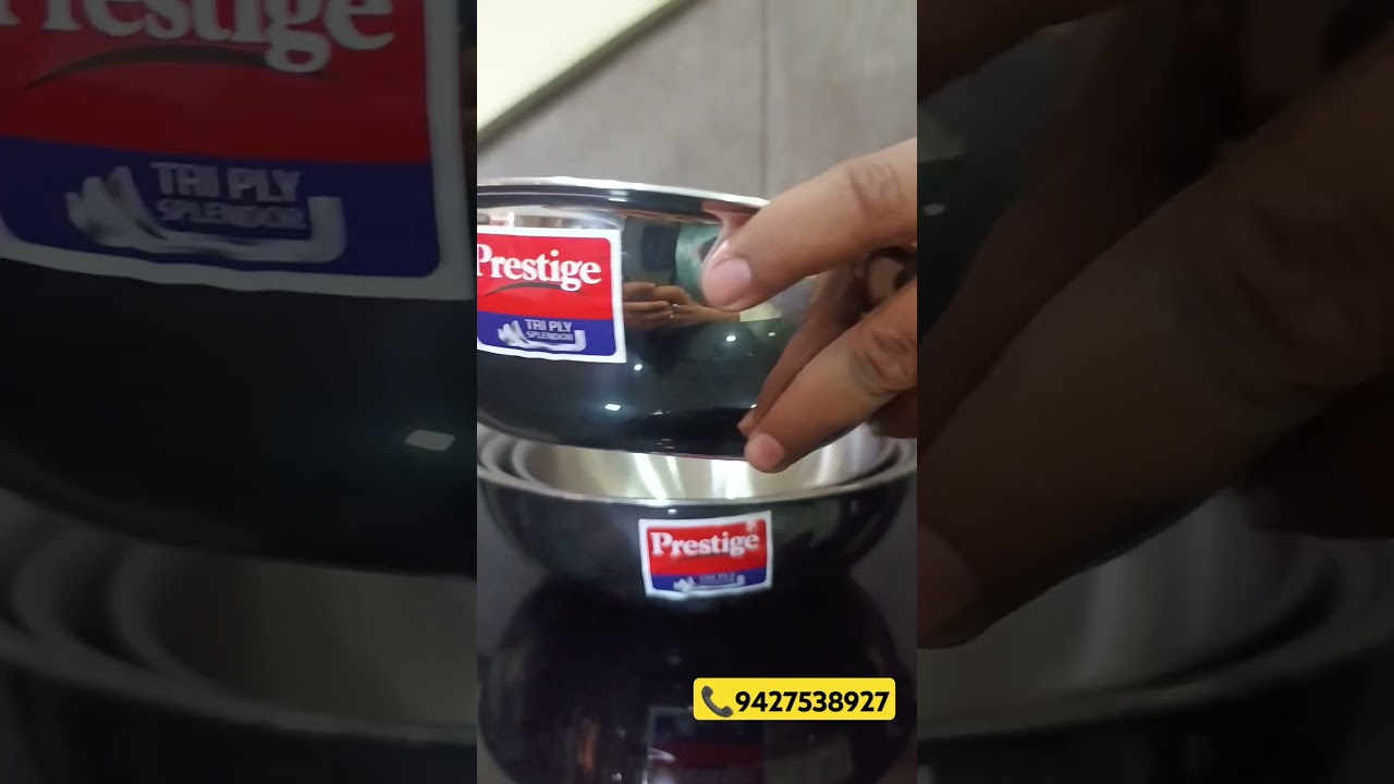 Prestige Triply 6 pc kadai Set | Affordable Triply cookware