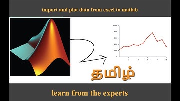 how to import and plot data from excel to matlab | தமிழில் | in Tamil