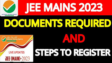 JEE Mains 2023: Documents required to fill the application form AND steps to register online #jee