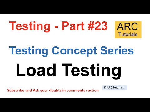 Load Testing Tutorial | Testing concepts in software testing | Testing concepts interview