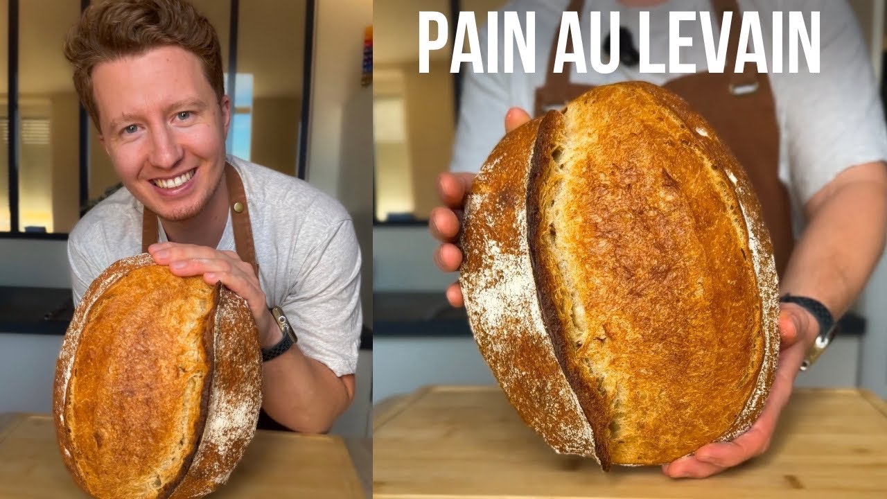 LE PAIN  (blé crème) au LEVAIN du quotidien FACILE à faire à la maison 