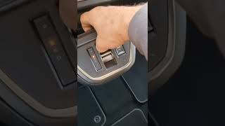 shift-by-wire gear selector looks funny but saves weight and space