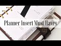 Planner Insert MUST HAVES | Things I look for & Avoid When Choosing Inserts