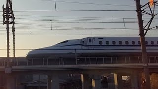 ひかり638号 N700S系 東京行き 米原行き快速追い抜き