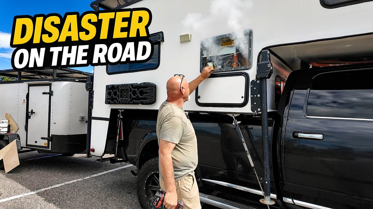 Trip Gone Wrong! – Storms, Camper Damage & Starlink Lost on the Highway