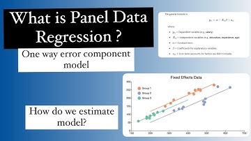 panel data regression| what is panel data regression | one way error component model| panel data