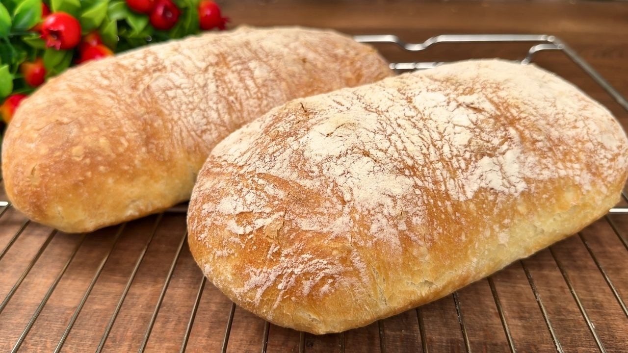 Хлеб как из пекарни на каждый день | Всего 4 ингредиента, без замеса