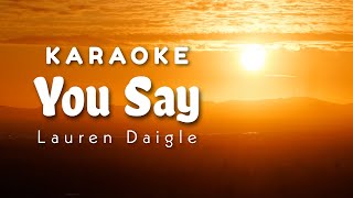 You Say Karaoke Lauren Daigle