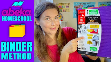 THE BINDER METHOD. How To Organize Your Abeka Homeschool Papers + Flip Through Our 3rd Grade Binder.