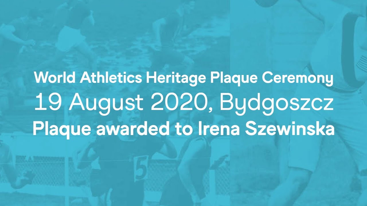 World Athletics Heritage Plaque Ceremony19 August 2020, Bydgoszcz Plaque awarded to Irena Szewinska