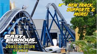 Universal Orlando Fast & Furious: Hollywood Drift Roller Coaster Construction Update 7.6.26