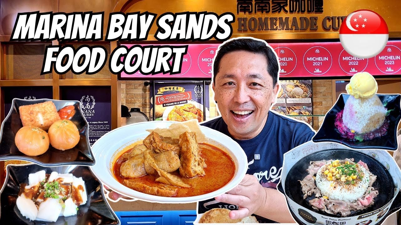 Amazing Michelin Awarded Curry at Marina Bay Sands Food Court! 🇸🇬 Michelin Restaurants Singapore
