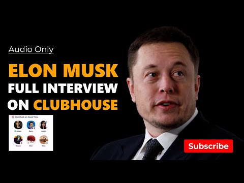 ELON MUSK FULL INTERVIEW ON CLUBHOUSE - Talking about bitcoin, Mars, GameStop, Robinhood and oth