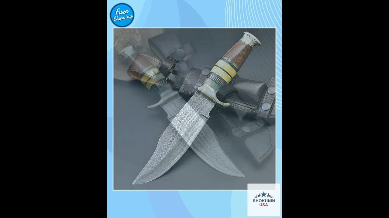 Skywalker Bowie Knife with Bone & Wood Composite Handle