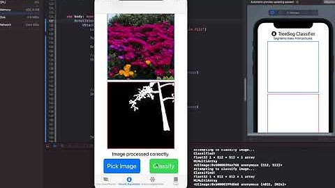 Tree Segmentation using DeepLabV3 and Synthetic Data on IOS - First Try