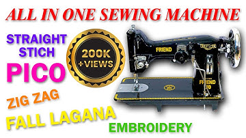 All in One Sewing Machine | Pico | Fall | Zig Zag | Embroidery | StraightStich MultipurposeFunctions