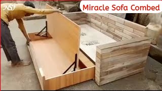 मिरेकल सोफा कमबेड (5×6) Miracle Sofa Combed Two Fold // New Model // eete wala