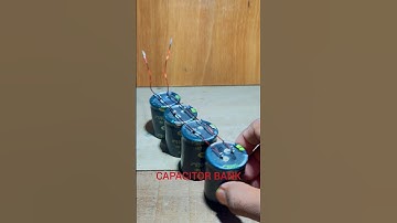 Capacitor experiment and capacitor Bank ll #shorts ll #experiment ll #capacitor