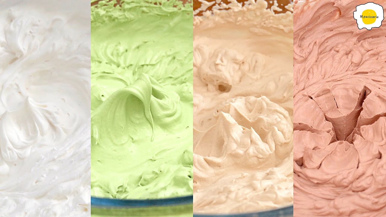 five flavors of Chantilly cream 五种口味的香缇奶油 cinq Saveurs de crème Chantilly ホイップクリームの5つの味다섯 가지 맛의 휘핑크림
