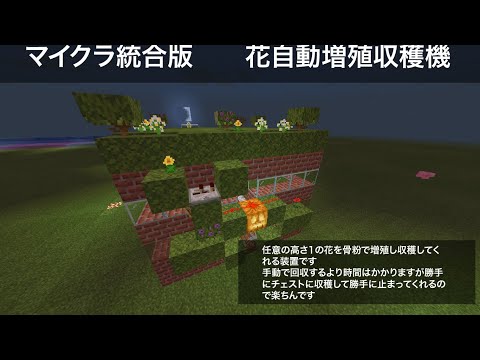 マイクラ統合版 自動花製造機 Automatic Flower Dye Farm Mcbe Youtube マイクラ統合版 自動花製造機 Automatic Flower Dye Farm Mcbe Youtube