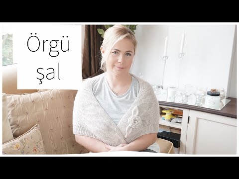 Şişle en kolay örgü şal/ örgü modelleri/şal modelleri / Figen Ararat