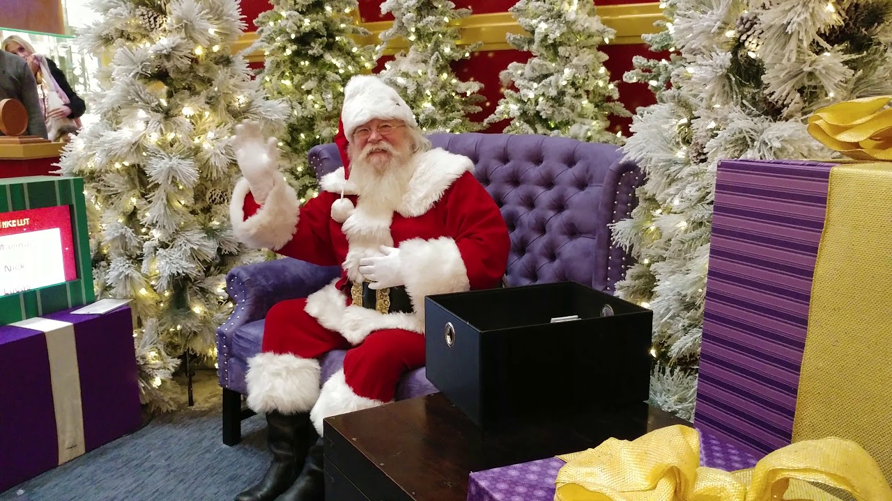 SANTA CLAUS IS UP AT SHORT HILLS NJ MALL TILL CHRISTMAS YouTube