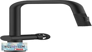 KRAUS Urbix Industrial Pull Down Single Handle Kitchen Faucet in Matte Black KPF 3126MB