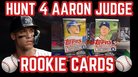 🎯HUNTING 4 AARON JUDGE ROOKIE CARDS 2017 TOPPS SERIES 1 & 2 PACKS 2X BASEBALL CARDS🎯