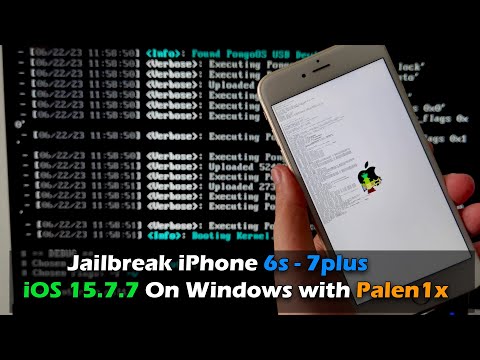 Jailbreak iPhone 6s, 6s Plus - iPhone 7, 7 Plus | iOS 15.7.7 On Windows with Palen1x