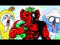 Strawberry Elephant Kills Mini Crewmate!! | Smurf Cat, Banana Cat Vs AMONG US Animation