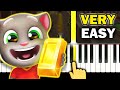 Talking TOM GOLD RUN - Medieval Theme - VERY EASY Piano tutorial