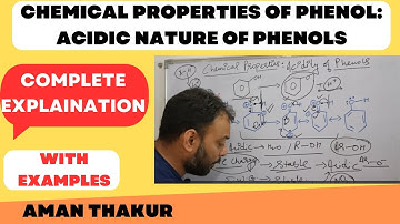 Chemical Properties of Phenols: Acidic Nature of Phenols II Explained with examples
