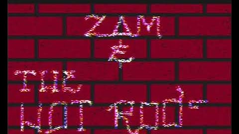 Zam and the Hot Rods (1988? Radio Shack Color Computer 3 graphics)