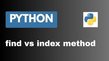find vs index method on python string