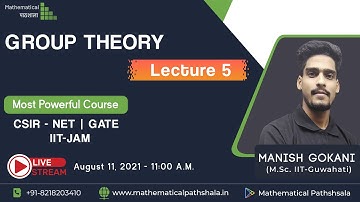 GROUP THEORY LECTURE 5 | CSIR-NET | GATE | IIT-JAM
