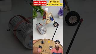 कबाड़ से बनाई रिमोट वाली बाइक 🔥 | diy rc bike from recycle can #shorts #technology #diy