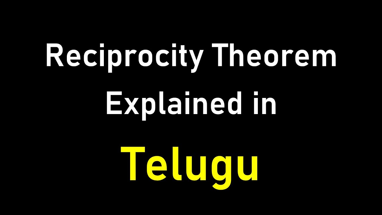 Reciprocity Theorem in Telegu ll Electrical Circuits ll BHK Electrical Concepts ll