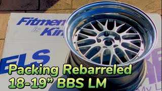 How to Pack up Rebarreled 18 to 19” BBS LM reverse mounted 5x112 in less than 2 minutes.