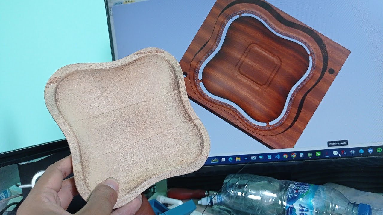 Mangkok Router Riu Membuat Mangkok Kayu Model Kotak dengan CNC Router - YouTube