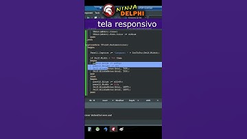 Delphi Responsivo❗😏🚀  #dicasdelphi #delphiiniciantes #developer