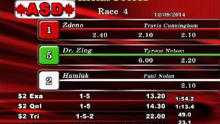 Assiniboia Downs - September 12, 2014 - Race 4