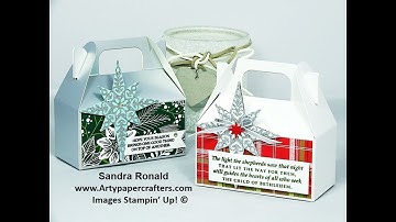 Easy to Make up  mini Gable End Gift Boxes - Artypapercrafters.com