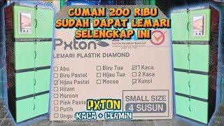 200 RIBU PAKET LENGKAP !!! UNBOXING & PEMASANGAN LEMARI PXTON KACA + KUNCI