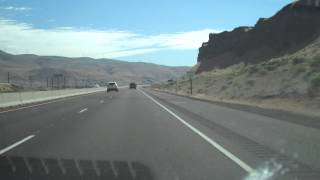 Interstate 84 eastbound east of the John Day River in Oregon