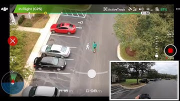 Dji Spark Active Track on a Boosted Board:Passing through obstacles!🤔