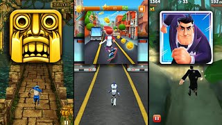 Temple Run Vs Bus Rush Vs Agent Dash - Endless Run Gameplay screenshot 3