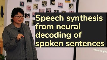 Speech synthesis from neural decoding of spoken sentences | AISC